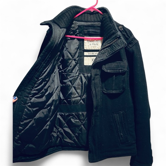 Abercrombie & Fitch Men's Black Military Jacket - Picture 1 of 3